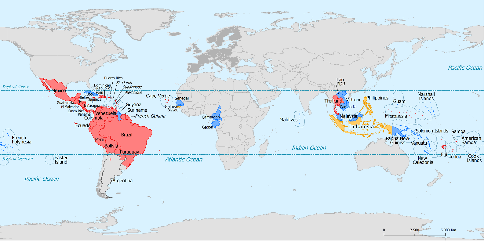 diffusione zika nel mondo